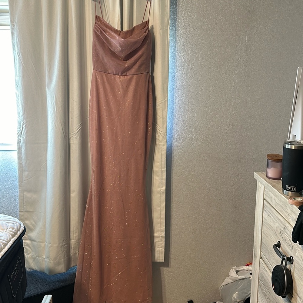Windsor pink mermaid dress in small